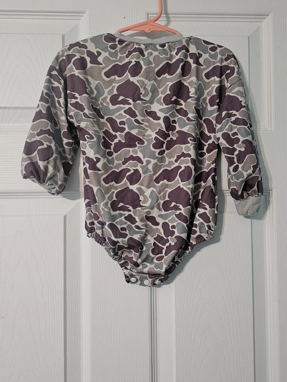 KidsCamo One-Piece Bodysuit with Wildlife Embroidery